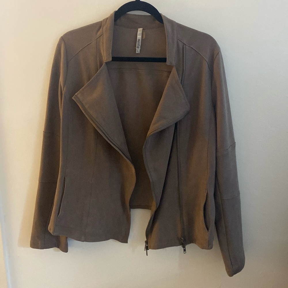 Taupe Suede Jacket